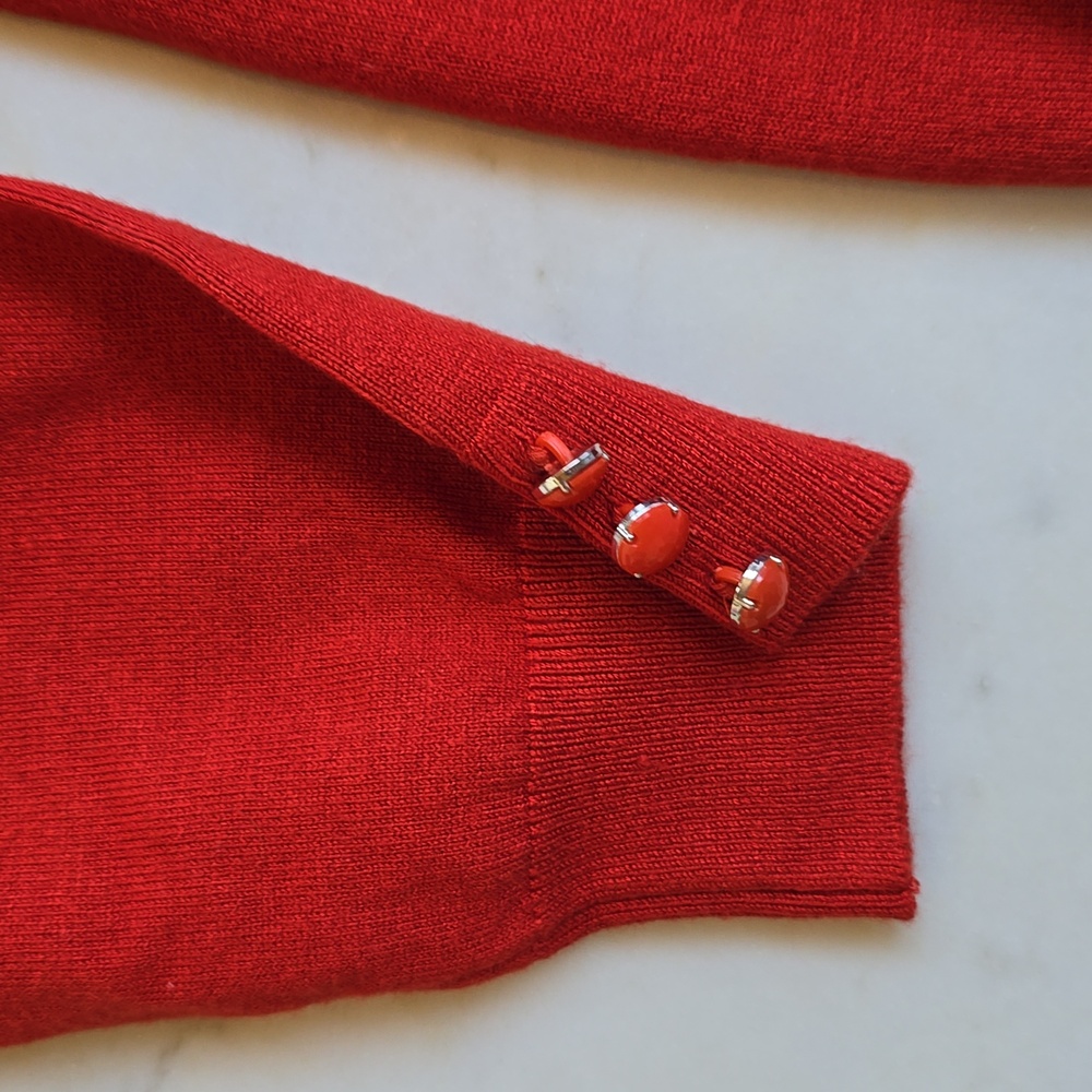 NWT Premise Studio Red Cardigan Size Medium - Picture 4 of 7